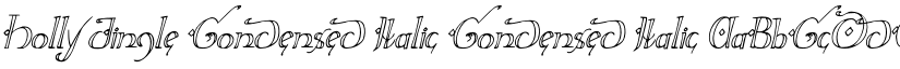 Holly Jingle Condensed Italic Condensed Italic font