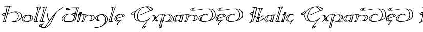 Holly Jingle Expanded Italic Expanded Italic font