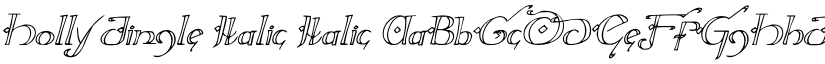 Holly Jingle Italic Italic font