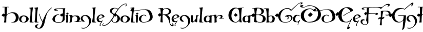 Holly Jingle Solid Regular font
