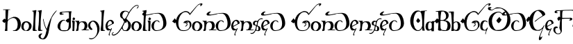 Holly Jingle Solid Condensed Condensed font