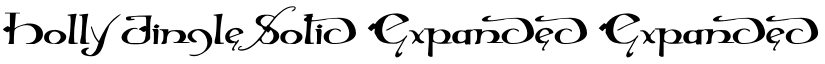 Holly Jingle Solid Expanded Expanded font