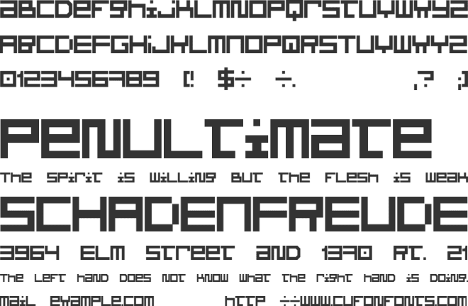 Optimal font preview