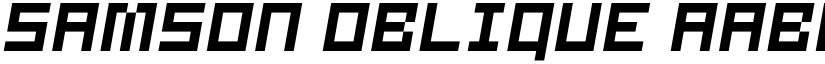 Samson Oblique font