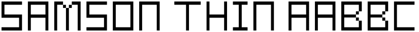 Samson Thin font
