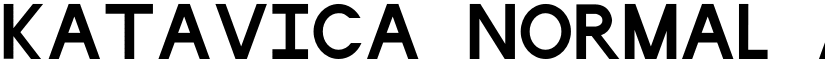 Katavica normal font