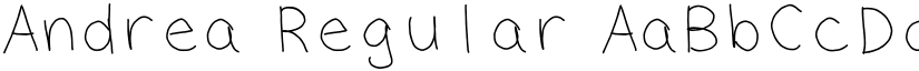 Andrea Regular font