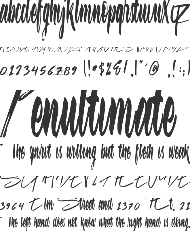 Jason Statan font preview