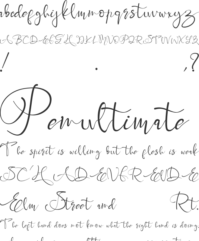 Brigitta font preview