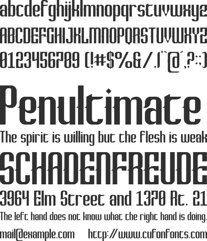 Phenomenologist font preview