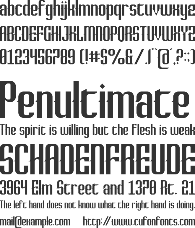 Phenomenologist font preview
