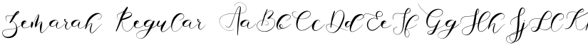 Zemarah Regular font