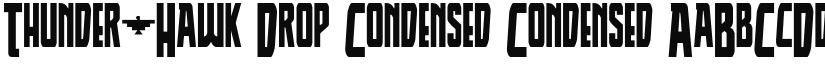 Thunder-Hawk Drop Condensed Condensed font
