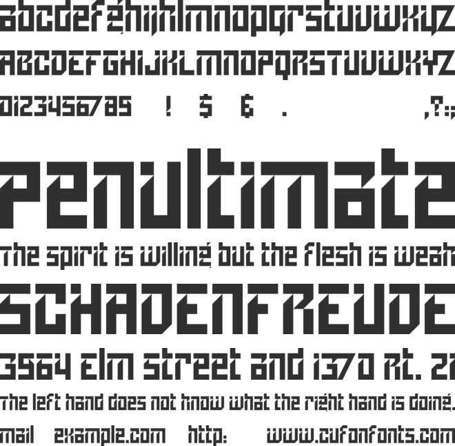 Lampoon font preview
