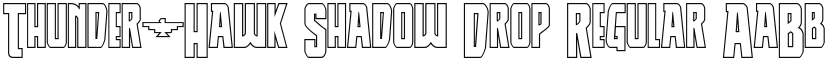 Thunder-Hawk Shadow Drop Regular font