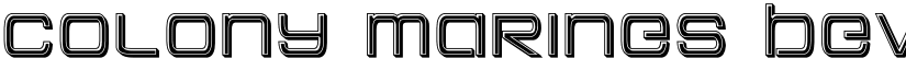 Colony Marines Bevel Regular font