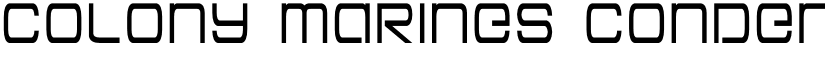 Colony Marines Condensed Condensed font