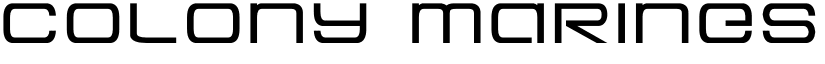 Colony Marines Expanded Expanded font