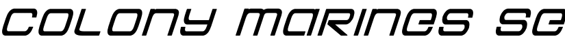 Colony Marines Semi-Bold Ital Semi-Bold Italic font