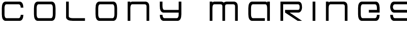 Colony Marines Title Regular font