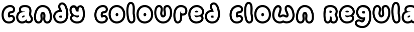 Candy coloured clown Regular font