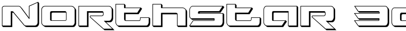 Northstar 3D Regular font