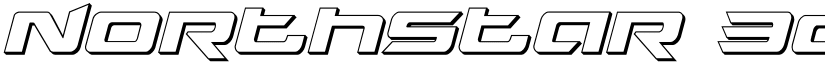Northstar 3D Italic Italic font