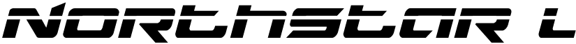 Northstar Laser Italic Italic font
