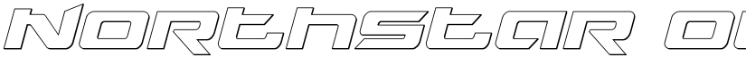 Northstar Outline Italic Outline Italic font