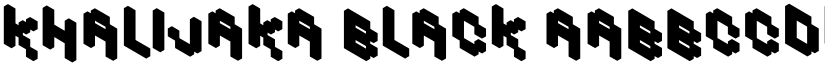 Khalijaka Black font