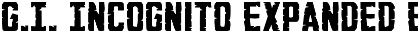 G.I. Incognito Expanded Expanded font