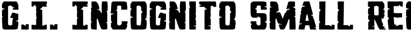 G.I. Incognito Small Regular font
