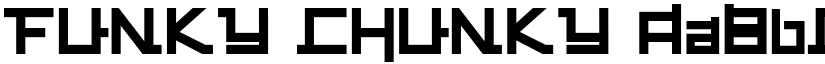 FUNKY CHUNKY font