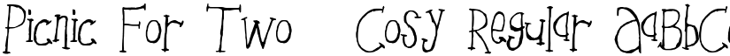 Picnic For Two _ Cosy Regular font
