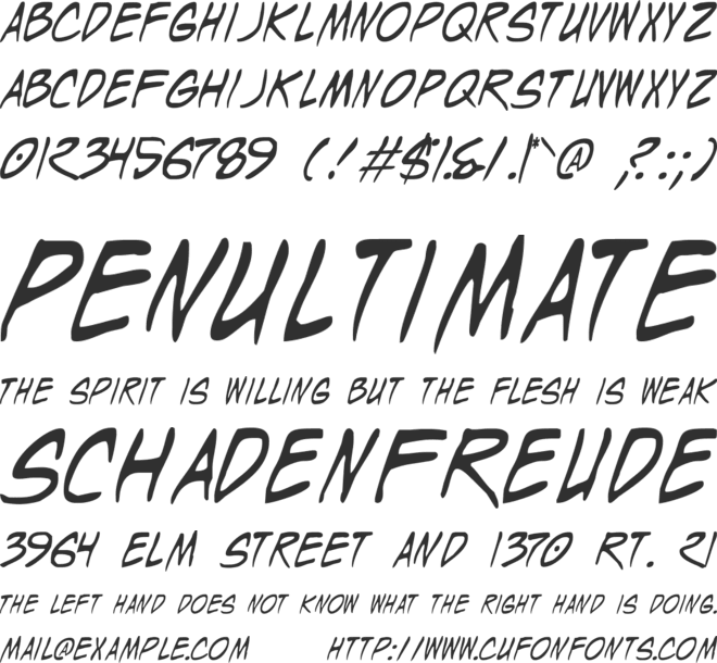 Wyld Stallyns font preview