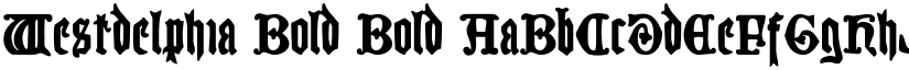 Westdelphia Bold Bold font