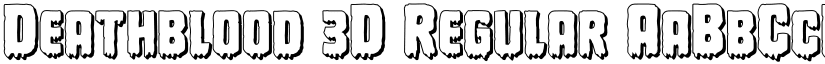 Deathblood 3D Regular font