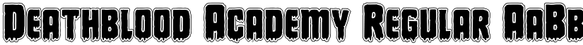 Deathblood Academy Regular font