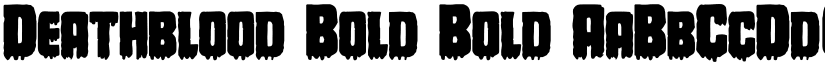 Deathblood Bold Bold font