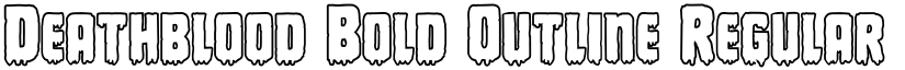 Deathblood Bold Outline Regular font