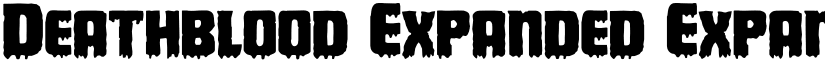 Deathblood Expanded Expanded font