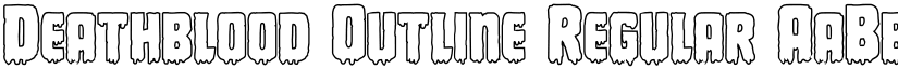 Deathblood Outline Regular font