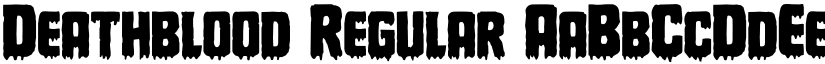 Deathblood Regular font