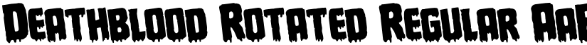 Deathblood Rotated Regular font