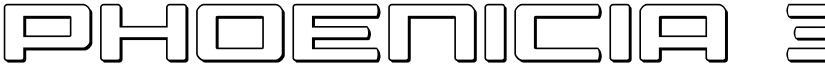 Phoenicia 3D Regular font