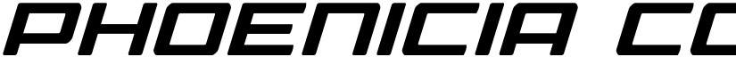 Phoenicia Condensed Italic Condensed Italic font