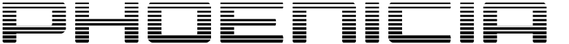 Phoenicia Gradient Regular font