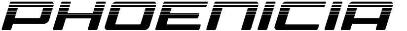 Phoenicia Halftone Italic Italic font