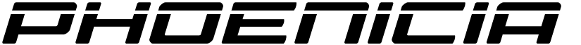 Phoenicia Laser Italic Italic font