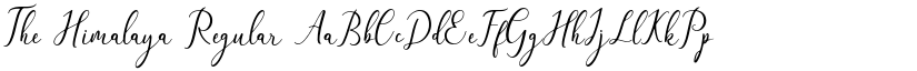 The Himalaya Regular font